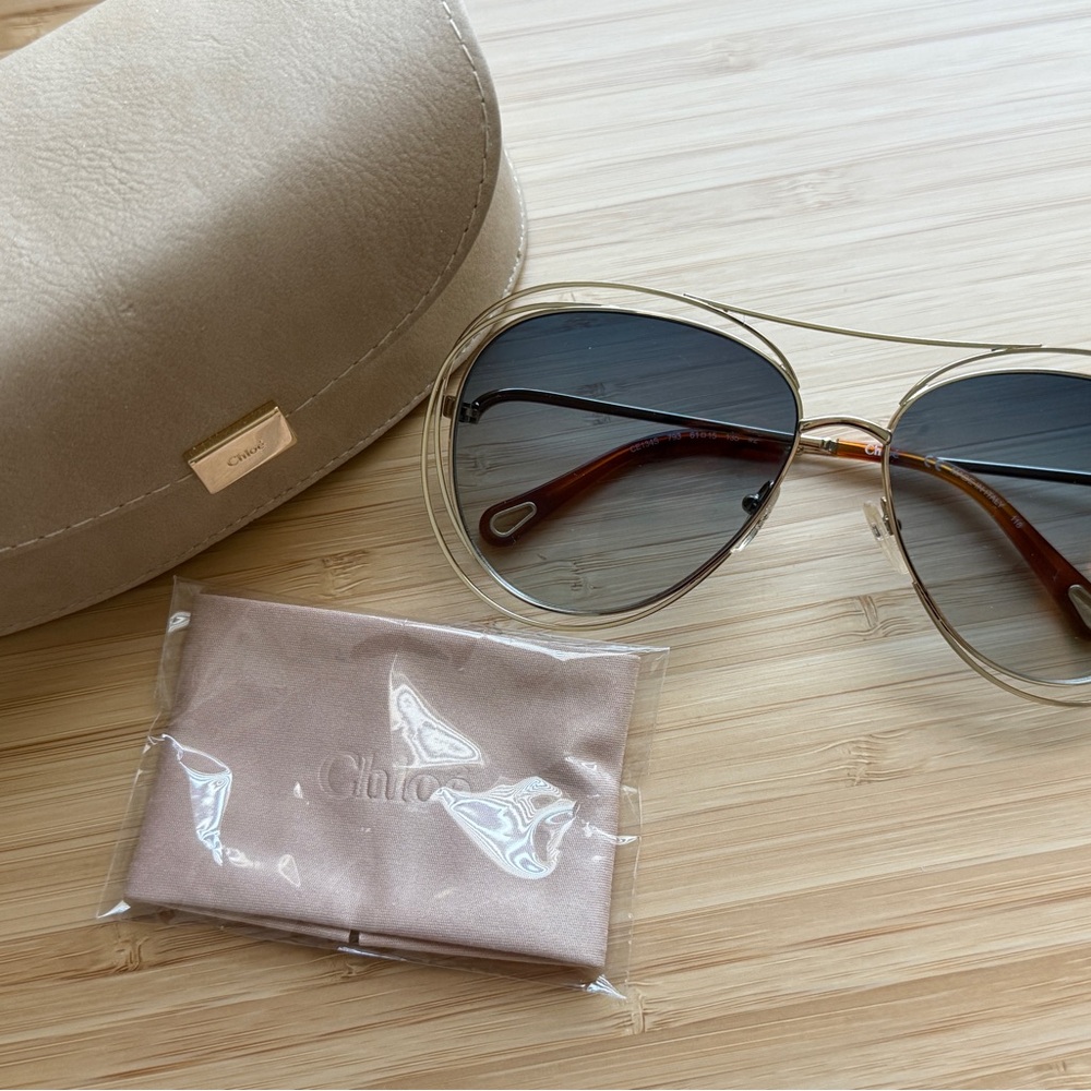 Chloe gold frame sunglasses